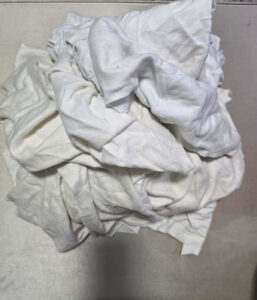 White Sweatshirts Cut (Reclaimed Sweatshirts Material)