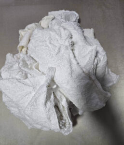 White Towel Cut (Reclaimed Towel & Bathrobe Cut)