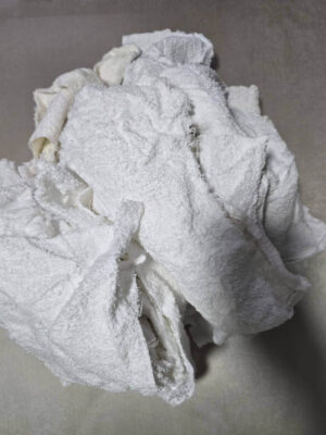White Towel Cut (Reclaimed Towel & Bathrobe Cut)