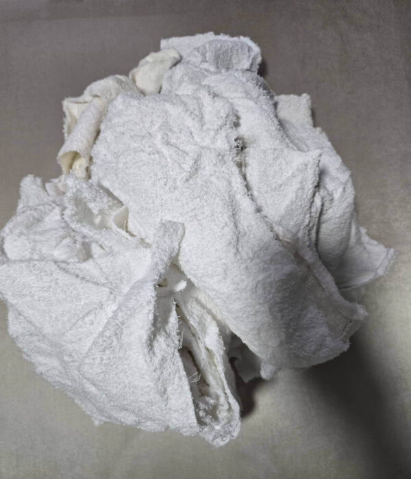 White Towel Cut (Reclaimed Towel & Bathrobe Cut)